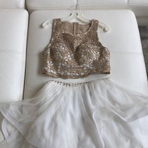 2 piece dress from David’s Bridal